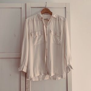 VINTAGE Chaus silky button down blouse